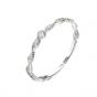 Fashion Personality CZ Hollow Stacking 925 Sterling Silver Adjustable Ring