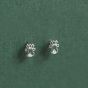 Fashion Christmas Snowflake Deer Love Heart CZ Mini S925 Sterling Silver Stud Earrings
