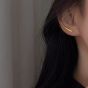 Boucles d'oreilles pendantes en argent sterling 925 Minimalism Lines