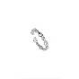 Simple Hollow Knot Chain 925 Sterling Silver Adjustable Ring