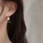 Boucles d'oreilles pendantes en argent sterling CZ 925