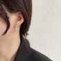 Elegant Shining 925 Sterling Silver Hoop Earrings