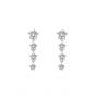 Elegant Shining CZ Star 925 Sterling Silver Dangling Earrings