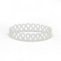 Fashion Water Wave 925 Sterling Silver Curve Bangle
