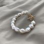 Women Natural Pearls TO 925 Sterling Silver Bracelet