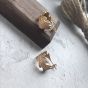 Золотые опавшие листья Серьги-кольца из стерлингового серебра 925 пробы