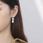 Boucles d'oreilles pendantes en argent sterling 925 avec perles naturelles irrégulières