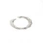 Twisted Simple 925 Sterling Silver Adjustable Ring