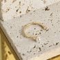 Простое регулируемое кольцо с круглым жемчугом из стерлингового серебра 925 пробы с жемчугом