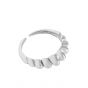 Simple Twisted Croissants 925 Sterling Silver Adjustable Ring