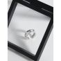 Women CZ Simple 925 Sterling Silver Adjustable Ring