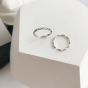 Minimalism Hollow 925 Sterling Silver Adjustable Ring