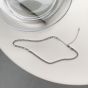 Асимметричное колье с полым кольцом из стерлингового серебра 925 пробы