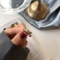 Модное золотое витое кольцо с регулируемым кольцом из стерлингового серебра 925 пробы