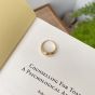 Регулируемое кольцо Simple Golden Arc из стерлингового серебра 925 пробы