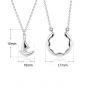 Promise CZ Sailboat and Haven 925 Sterling Silver Necklace