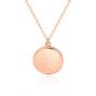 Fashion Round Projection 925 Sterling Silver Necklace