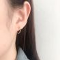Simple Mini Circles 925 Sterling Silver Huggie Hoop Earrings