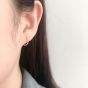Simple Mini Circles 925 Sterling Silver Huggie Hoop Earrings