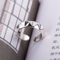Fashion Rivet 925 Sterling Silver Adjustable Ring