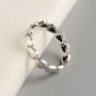 Girl Hearts 925 Sterling Silver Adjustable Ring