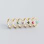 Серьги-кольца Cute CZ Beads из стерлингового серебра 925 пробы