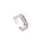 Fashion Minimalist Vintage Concave Convex Double Layer 925 Sterling Silver Ring
