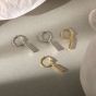 Повседневные серьги-кольца с геометрической палочкой из стерлингового серебра 925 пробы