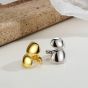 Fashion Irregular Double Layer 925 Sterling Silver Non-Pierced Earring(Single)