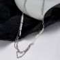 Elegant Double Layer Natural Pearl 925 Sterling Silver Necklace