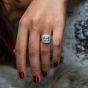 Masculine Square CZ 925 Sterling Silver Ring