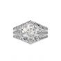 Luxurious Round Created Diamond 925 Sterling Silver Promise Ring