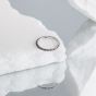 Винтажные бусы Простое регулируемое кольцо из стерлингового серебра 925 пробы