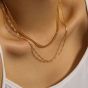 Simple Geometry Hollow Chain 925 Sterling Silver Choker Necklace