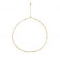 Fashion Irregular Golden Hollow Chain 925 Sterling Silver Necklace