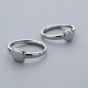 Fashion nable Simple Love Promise 925 Sterling Silver Couple Adjustable Ring