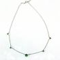 Шикарное круглое ожерелье-чокер с бусинами из стерлингового серебра 925 пробы
