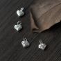 Trendy Hollow Heart 925 Sterling Silver DIY Charm