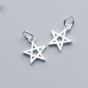 Simple Hollow Star 925 Sterling Silver DIY Charm