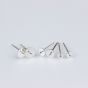 Simple Round S925 Sterling Silver DIY Earring Pins