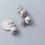 Lucky Chinese Fortune Bag 925 Sterling Silver DIY Charms