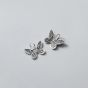 Matte Flying Butterfly 925 Sterling Silver Pendant