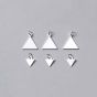 Geometry Equilateral Triangle 925 Sterling Silver DIY Charm