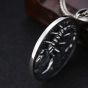 Vintage Scorpion Round Tag 925 Sterling Silver Pendant