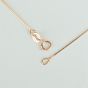 Rose Gold 8 Sided Snake Chains 925 Sterling Silver Necklace