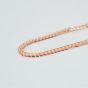 Women Rose Gold Spiga Chains 925 Sterling Silver Necklace