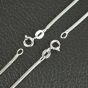 Classic 925 Sterling Silver Round Omega Snake Chain Necklace
