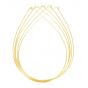 Fashion Yellow Gold 925 Sterling Silver Collar Necklace