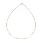 Fashion Rose Gold 925 Sterling Silver Collar Necklace