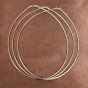 Simple Snake Chain 925 Sterling Silver Collar Necklace
